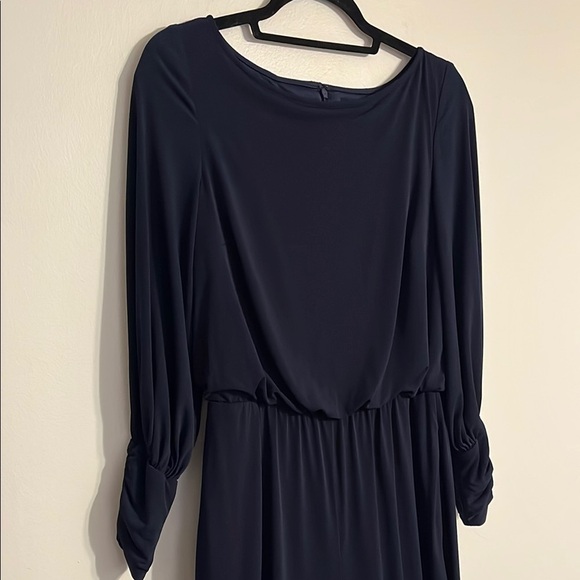 Vince Camuto Blue Long Sleeve Wide Leg Jumpsuit semi formal dress alternative - Picture 2 of 9